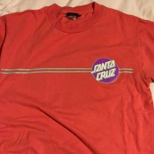 Small Pink Santa Cruz shirt